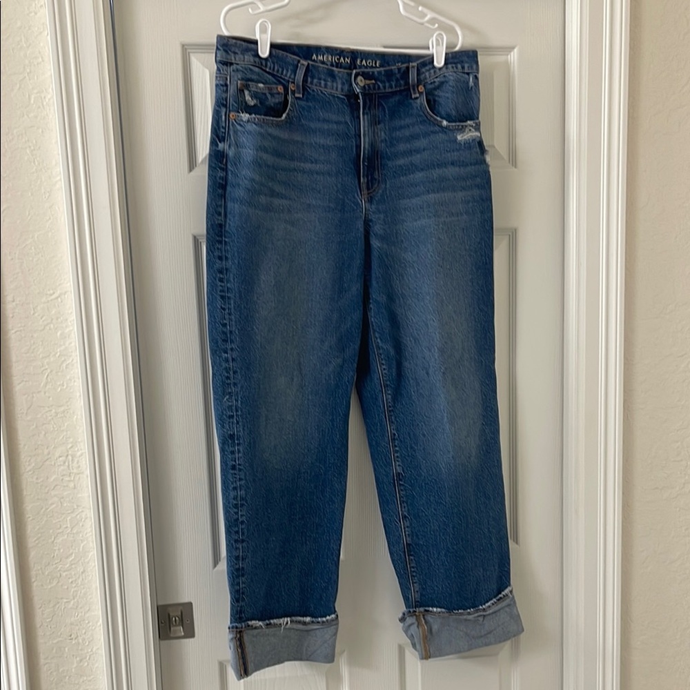 American Eagle Outfitters Blue Stovepipe Jeans